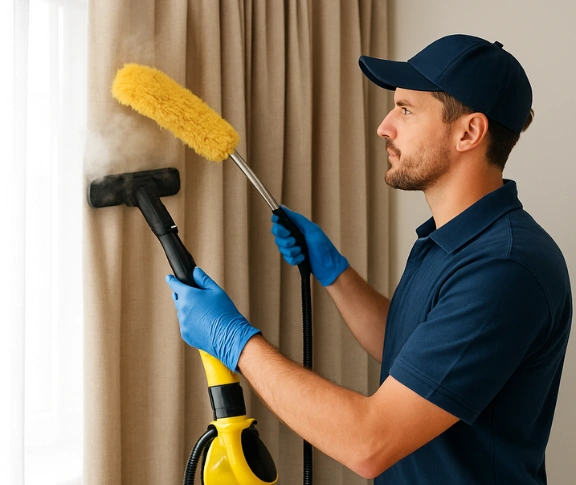 Trusted drapes cleaning technician Matty Curtain Cleaning wellington-point QLD