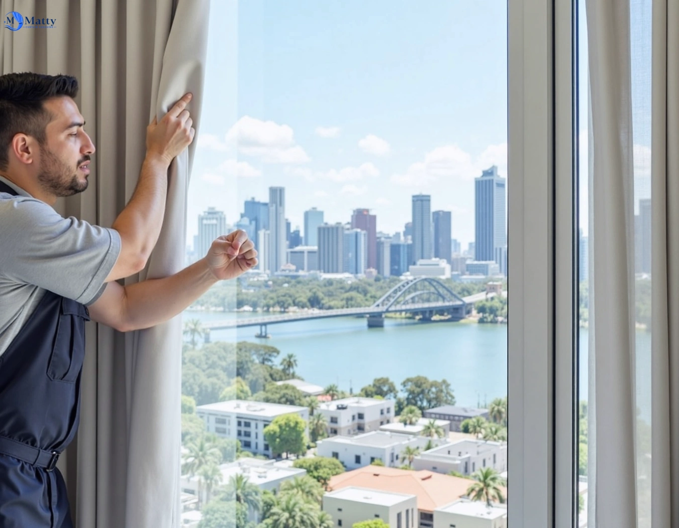 Professional curtain steam cleaning service wellington-point QLD by Matty Curtain Cleaning