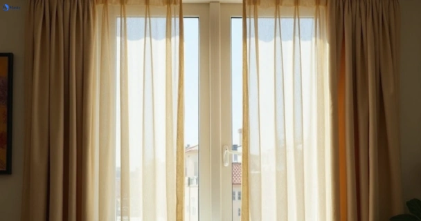 Dull dusty drapes in wellington-point before professional cleaning
